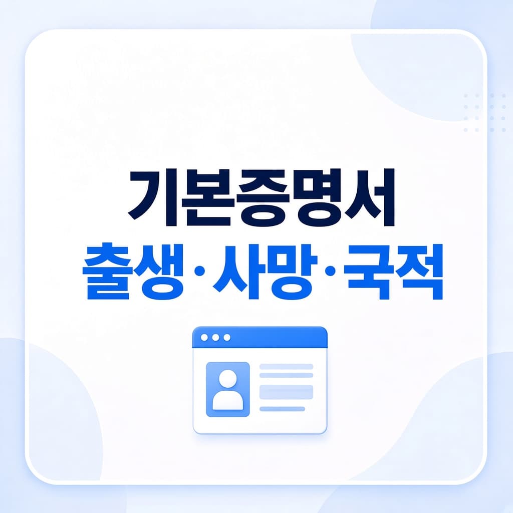 기본증명서 인터넷 발급, 출생·사망·국적